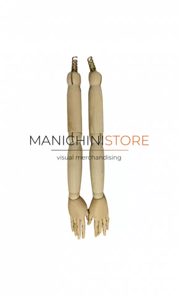 Coppia di Braccia in legno snodabili bambino 6-8 anni