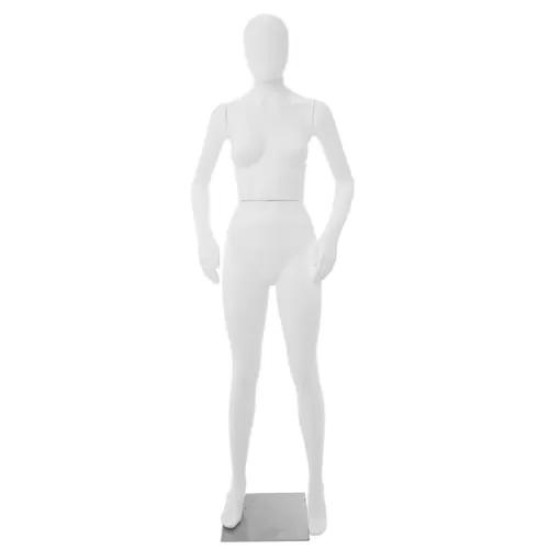 Manichino donna testa uovo in plastica