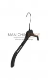 Gruccia capospalla in plastica con alette 33 cm - nero