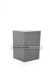 Cubo in plastica grigio cemento 53