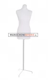 Busto donna in tessuto bianco