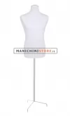 Busto uomo in tessuto Bianco