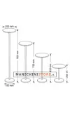 Espositore supporto tondo - H. 75 cm