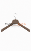 Coat hanger 40 x 4,5 cm - taupe velvet