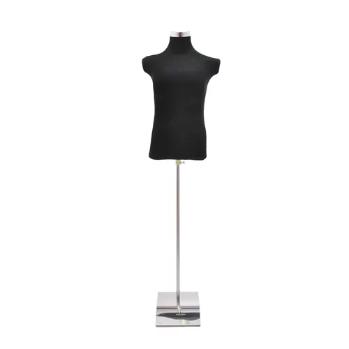Busto componibile uomo nero con base in metallo EX NOLEGGIO