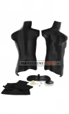 Busto componibile uomo nero con base in metallo EX NOLEGGIO