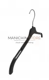 Gruccia capospalla in plastica con alette 42 cm - nero