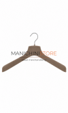 Coat hanger 40 x 4,5 cm - taupe velvet