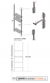 Sistema montanti Modulo pavimento - soffitto