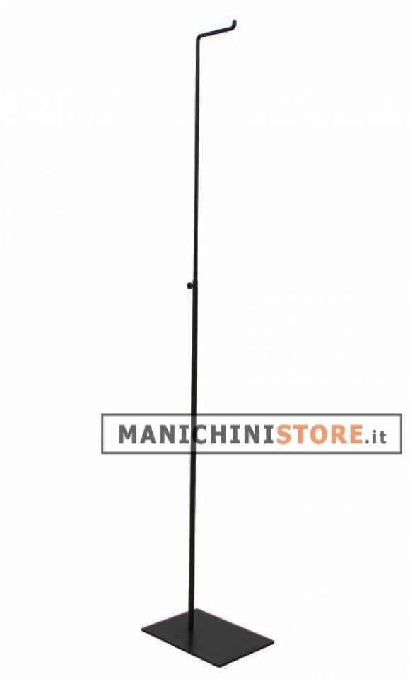 Adjustable clothes display rack - black