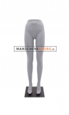 Gambe donna vita alta con base in metallo nero