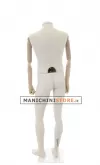 Manichino uomo Plastic Linen con braccia in legno senza testa