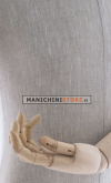 Busto uomo in lino con braccia legno