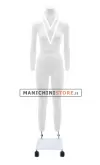 Noleggio Manichino donna per foto internet e-commerce base doppia asta con ruote