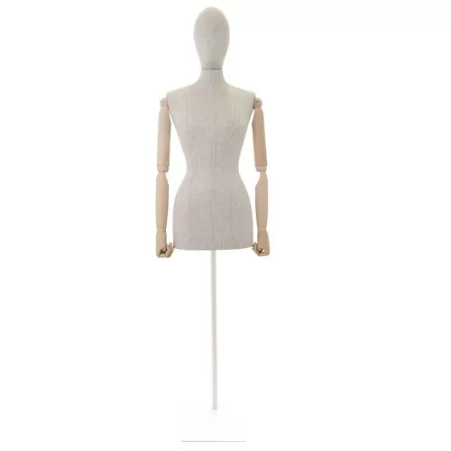 NOLEGGIO 1 Busto donna in lino con braccia legno