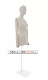 NOLEGGIO 1 Busto donna in lino con braccia legno