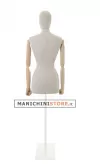 NOLEGGIO 1 Busto donna in lino con braccia legno