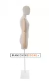 NOLEGGIO 1 Busto donna in lino con braccia legno e mezza gamba