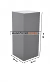 Cubo in Legno grigio cemento 90