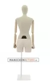 Noleggio 1 Busto donna in lino con braccia legno e mezza gamba in plastica