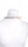 Busto uomo bianco con base quadrata bianca