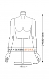 Busto donna corto snodato 04B