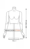 Busto donna corto snodato 04B