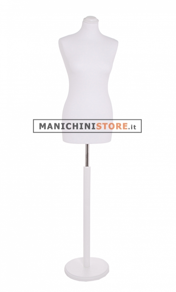 Busto donna bianco con base tonda ex-noleggio