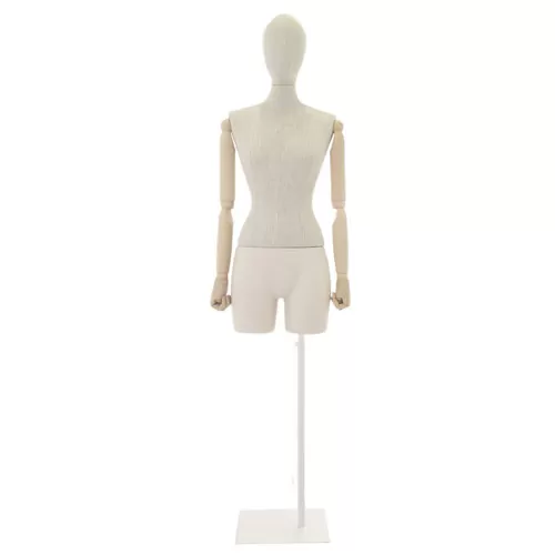 Busto donna in lino con braccia legno e mezza gamba in plastica - ex noleggio