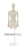 Busto donna in lino con braccia legno e mezza gamba in plastica - ex noleggio