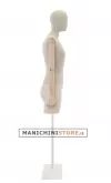 Busto donna in lino con braccia legno e mezza gamba in plastica - ex noleggio