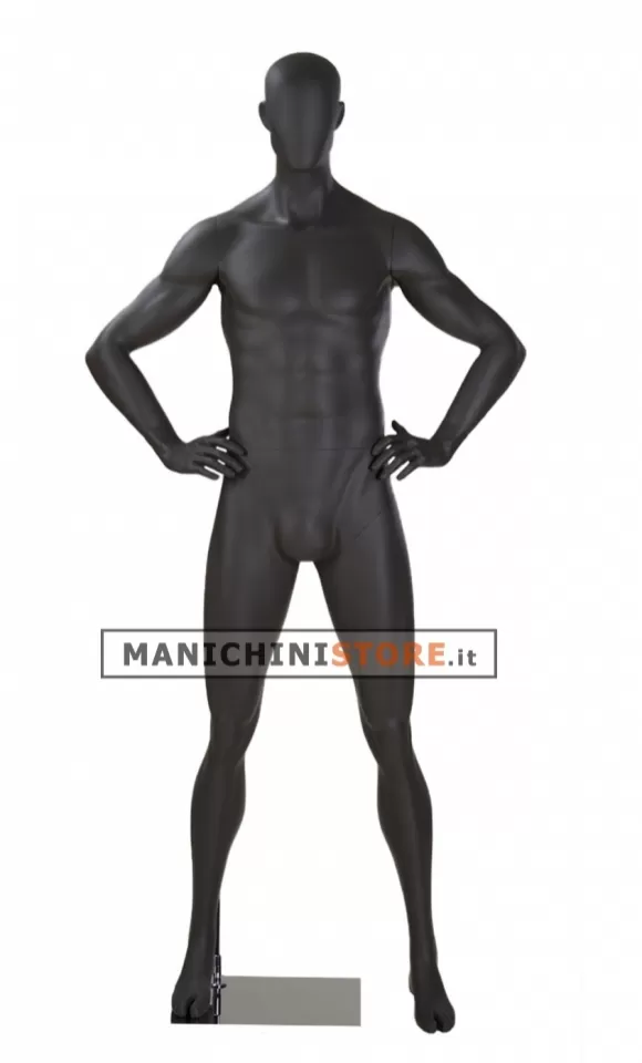 Noleggio manichino sportivo uomo dalla testa a uovo - fitness
