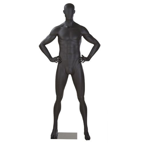 RENTAL - Male sport mannequin with egg head - fitness