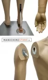 Manichino uomo realistico in Ecoplastic con parrucca bionda