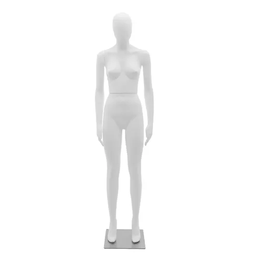 Manichino donna testa uovo in plastica ex noleggio