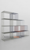 Espositore in filo ferro bianco 60 cm