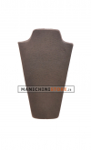 V cut jewelry display large bust - leather