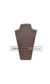 Busto display gioielli a V piccolo cuoio
