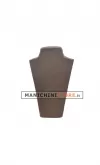 Busto display gioielli a V piccolo cuoio