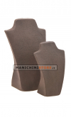 Busto display gioielli a V piccolo cuoio