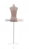 Busto donna in cartapesta con treppiede - argilla