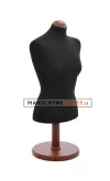 Busto donna da banco in tessuto Nero
