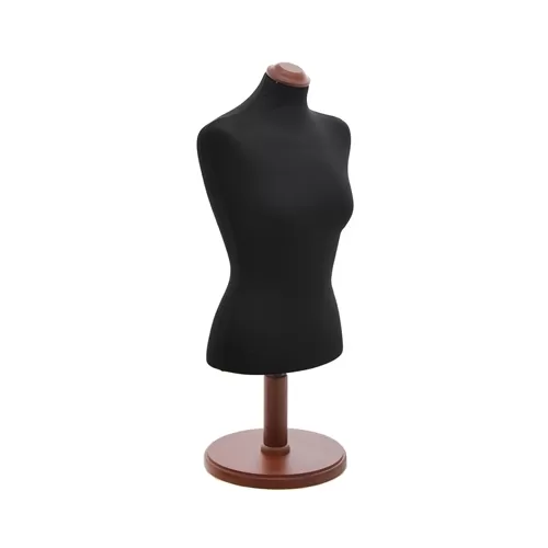 Busto donna da banco in tessuto Nero