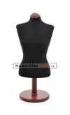 Busto donna da banco in tessuto Nero