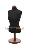 Busto donna da banco in tessuto Nero
