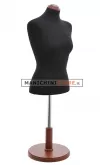 Busto donna da banco in tessuto Nero