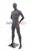 Manichino sportivo uomo dalla testa a uovo