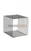 Cubo in filo ferro nero 40 cm