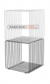 Coppia di Cubi in filo ferro bianco e nero