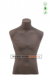 Busto display uomo da banco in cartapesta - tabacco